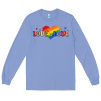 Colony Blue love is love lgbtq Long Sleeve Tee - MaliasSmallBusiness