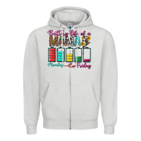 Dove Grey Battery Life Of A Mama Zipper Hoodie - BundleAndBundleShop