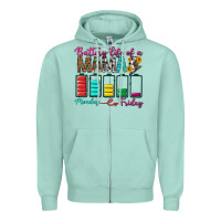 Seafoam Battery Life Of A Mama Zipper Hoodie - BundleAndBundleShop
