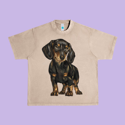 Dachshund Urban Heavy Tee Designed By Barkaloodesign