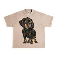 French Oak dachshund Urban Heavy Tee - BarkalooDesign