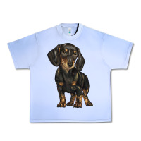 Grape Ice dachshund Urban Heavy Tee - BarkalooDesign
