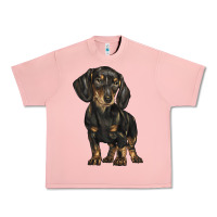 Salmon dachshund Urban Heavy Tee - BarkalooDesign