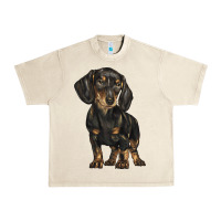 Sandshell dachshund Urban Heavy Tee - BarkalooDesign