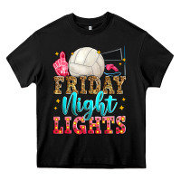 Black friday night lights volleyball Heavy Core Tee - Zillion Design Studio
