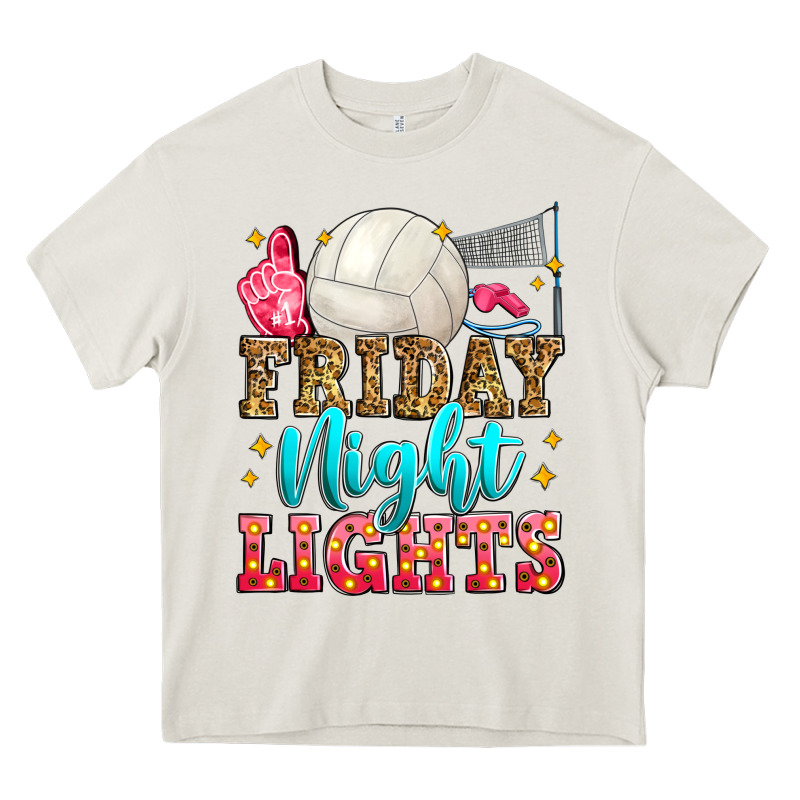 Friday Night Lights Volleyball Heavy Core Tee by Zillion Design Studio | Teevron