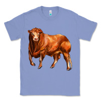 Colony Blue red angus bull Classic Tee - LillyAllenDesigns