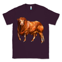 Plum red angus bull Classic Tee - LillyAllenDesigns