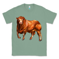 Sage red angus bull Classic Tee - LillyAllenDesigns
