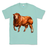 Seafoam red angus bull Classic Tee - LillyAllenDesigns