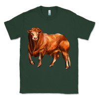 Sports Green red angus bull Classic Tee - LillyAllenDesigns