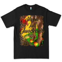 Black steppin'  into juneteenth Premium Tee - HRA Design Shop