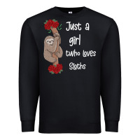 Just A Girl Who Loves Sloths Premium Sweatshirt | Teevron