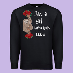 Just A Girl Who Loves Sloths Premium Sweatshirt Designed By Bettercallsaul
