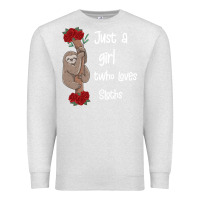 Oatmeal Heather just a girl who loves sloths Premium Sweatshirt - Bettercallsaul