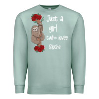 Seafoam just a girl who loves sloths Premium Sweatshirt - Bettercallsaul