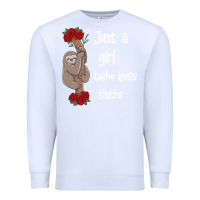 White just a girl who loves sloths Premium Sweatshirt - Bettercallsaul