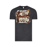 Hand Drawn Cowhide Cow Fur Vintage Tee | Teevron