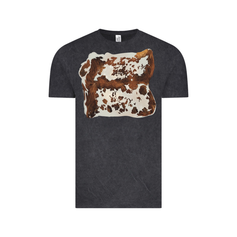 Hand Drawn Cowhide Cow Fur Vintage Tee by BarkalooDesign | Teevron