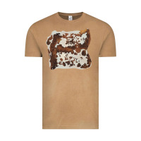 Vintage Camel hand drawn cowhide cow fur Vintage Tee - BarkalooDesign