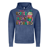 Vintage Denim iced coffee because my sarcasm needs to stay hydra Vintage Hoodie - Jasminsmagicworld
