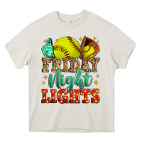 Cream friday night lights softball Heavy Core Tee - Zillion Design Studio
