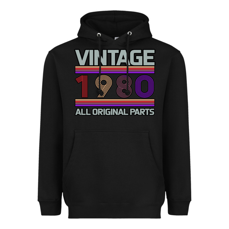 Vintage 1980 Birthday Heavyweight Hoodie by Bettercallsaul | Teevron