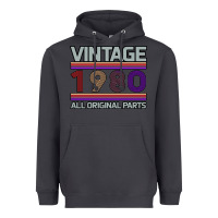 Smoke Vintage 1980 Birthday Heavyweight Hoodie - Bettercallsaul