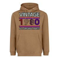Toasted Coconut Vintage 1980 Birthday Heavyweight Hoodie - Bettercallsaul