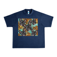 Navy french bulldog Urban Heavy Tee - BarkalooDesign