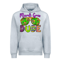 Heather Grey mardi gras dude olivia Urban Hoodie - OliviaCreatesArt