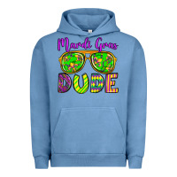 Pigment Pebble Blue mardi gras dude olivia Urban Hoodie - OliviaCreatesArt
