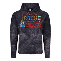 Cloud Black freedom rocks with guitar Vintage Hoodie - Artiststas