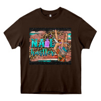 Chocolate Brown nail hustler tumbler Heavy Core Tee - BarkalooDesign