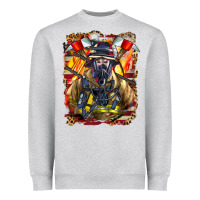 Firefighter Axe And Ladder Heavyweight Sweatshirt | Teevron