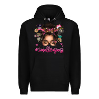 Black Small business messy bun Premium Hoodie - texasbilliewilder