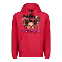 Cardinal Small business messy bun Premium Hoodie - texasbilliewilder
