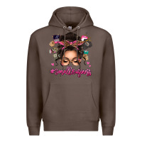 Coffee Small business messy bun Premium Hoodie - texasbilliewilder