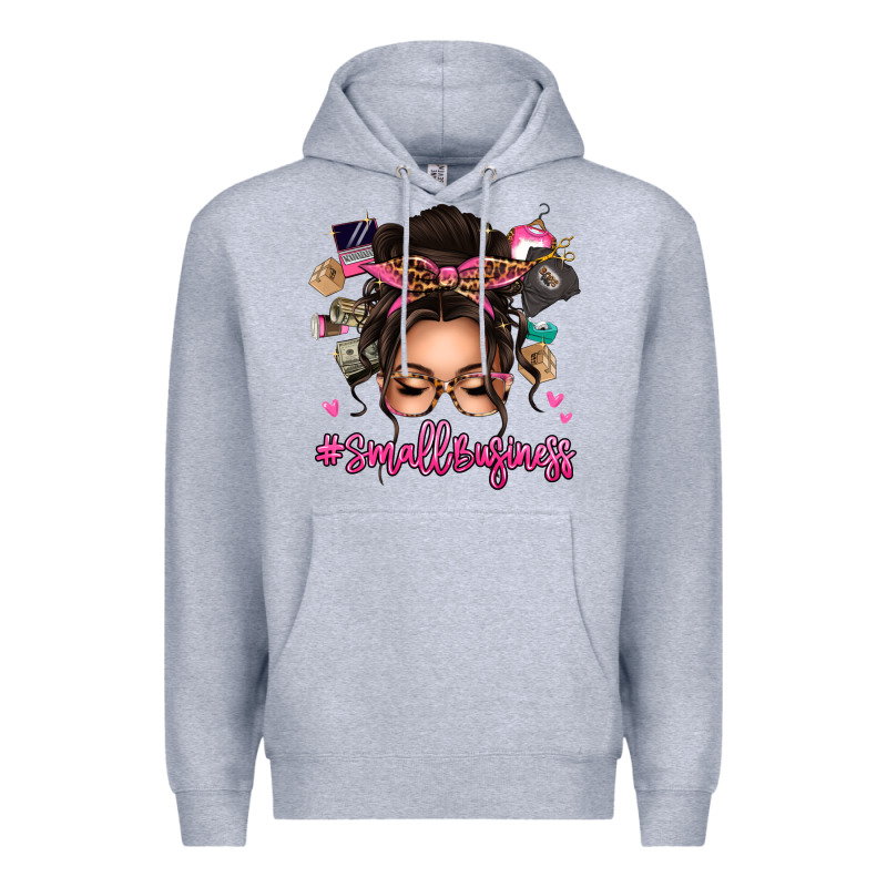 Small Business Messy Bun Premium Hoodie by texasbilliewilder | Teevron