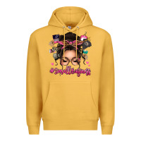 Mustard Small business messy bun Premium Hoodie - texasbilliewilder