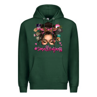 Sports Green Small business messy bun Premium Hoodie - texasbilliewilder