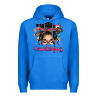 True Royal Small business messy bun Premium Hoodie - texasbilliewilder