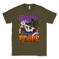 Army Green Read in peace Halloween Classic Tee - NancyCooperArtShop