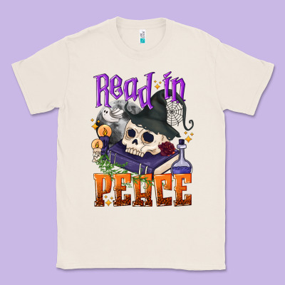 Read In Peace Halloween Classic Tee Designed By Nancycooperartshop