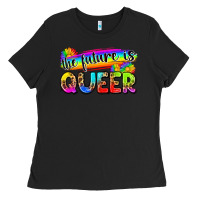 Black the future is queer Ladies Tee - Zillion Design Studio