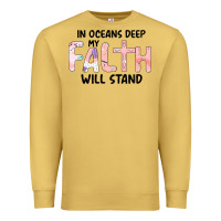Antique Gold Oceans Deep My Faith Will Stand Premium Sweatshirt - Bettercallsaul