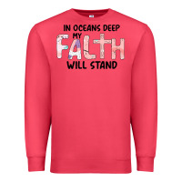 Cardinal Oceans Deep My Faith Will Stand Premium Sweatshirt - Bettercallsaul