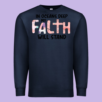 Oceans Deep My Faith Will Stand Premium Sweatshirt Designed By Bettercallsaul