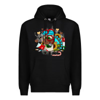 Black Christmas sunflower gemstone nurse Premium Hoodie - JahusDesignShop