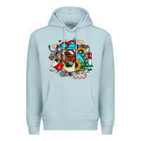 Blue Mist Christmas sunflower gemstone nurse Premium Hoodie - JahusDesignShop